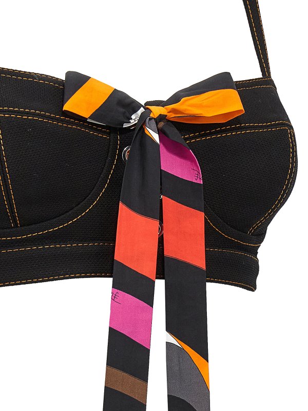 トップ/タンクトップ - 黒 shop online: EMILIO PUCCI