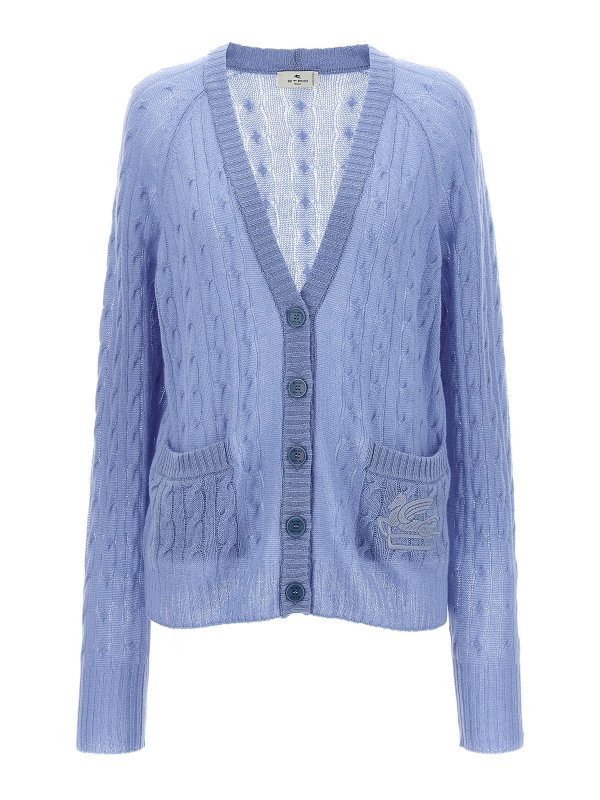 ETRO: Cardigans - Cardigan - Hellblau