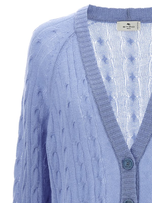 The Best Shops ETRO: Cardigans - Cardigan - Hellblau