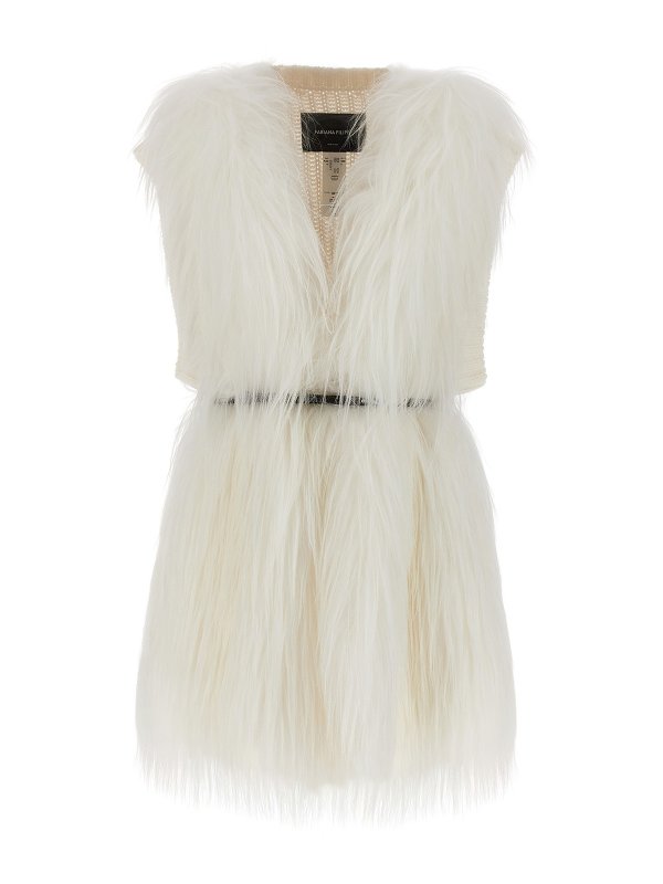 FABIANA FILIPPI: vests - Fur appliqu vest