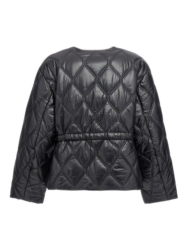 GANNI: padded jackets online - Quilted puffer jacket