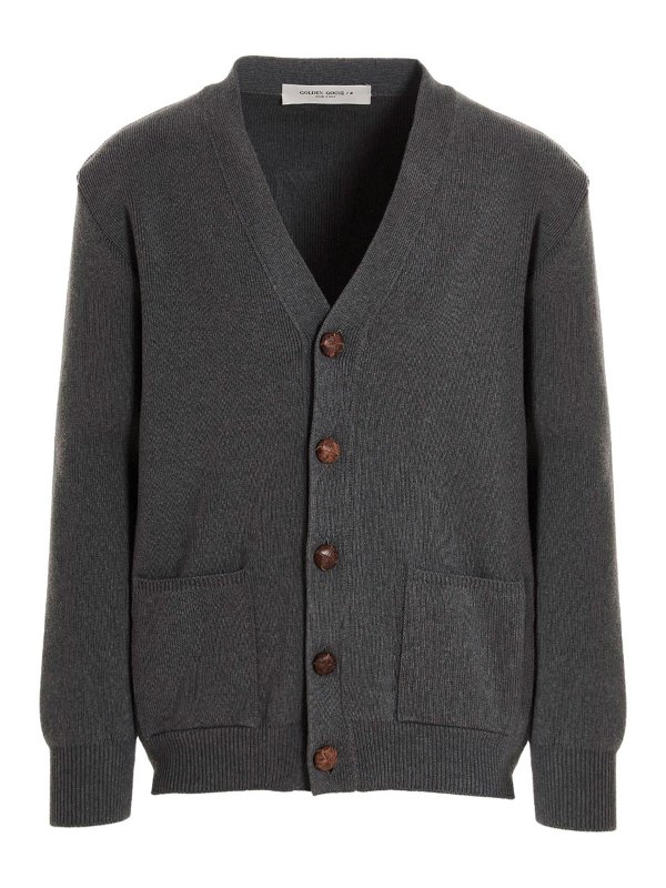 GOLDEN GOOSE: cardigans - Logo cardigan