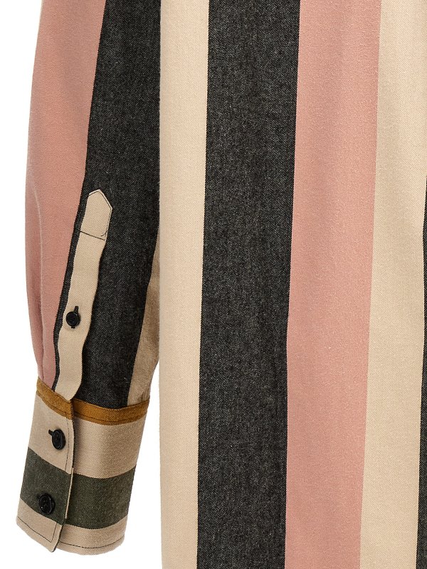 J.W. ANDERSON buy online Camicia a righe con logo ricamato