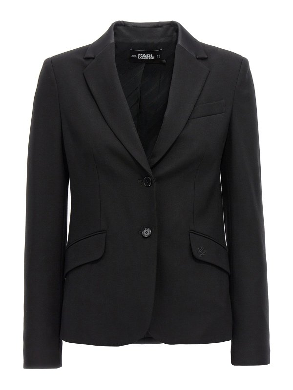 KARL LAGERFELD: Blazer - Blazer - Schwarz