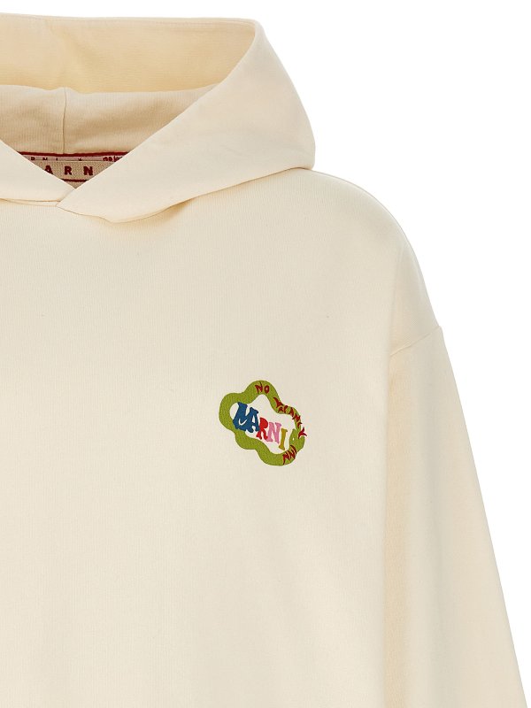 The Best Shops Marni: Sweatshirts und Pullover - Sweatshirt - Weiß