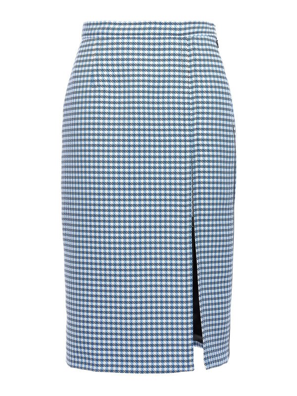 Marni: Knee length skirts & Midi - Check longuette skirt
