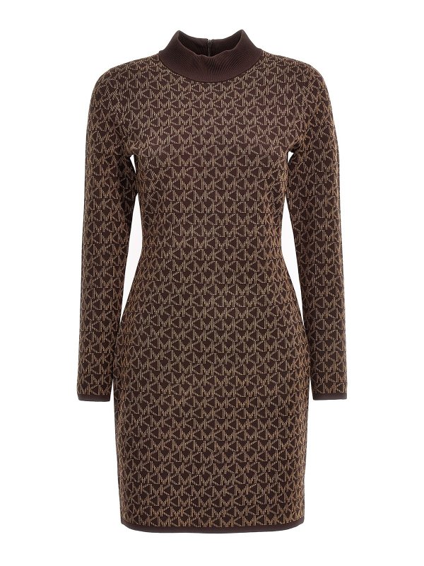 MICHAEL KORS: knee length dresses - Logo pattern dress