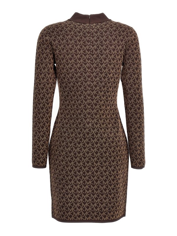 MICHAEL KORS: knee length dresses online - Logo pattern dress