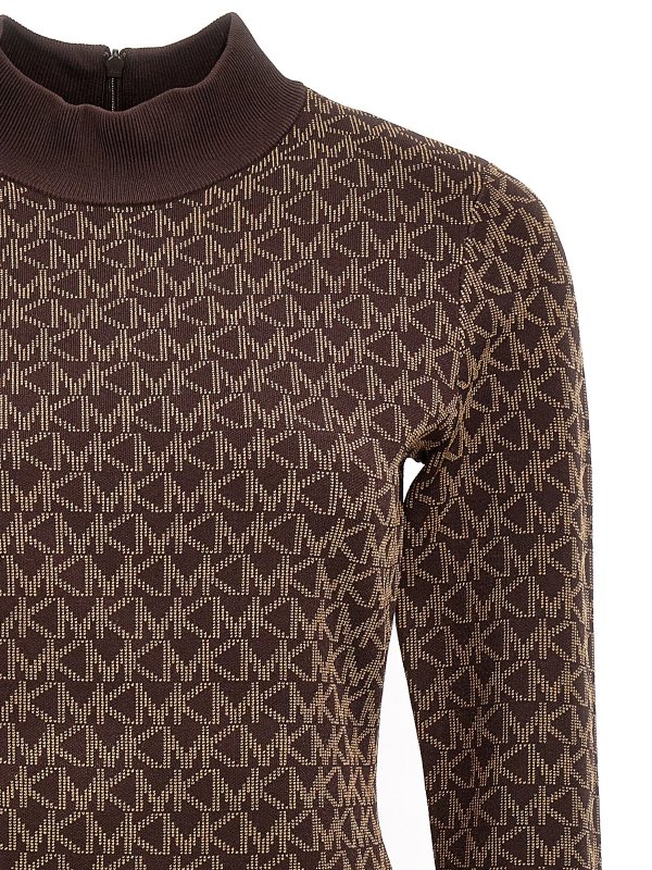 The Best Shops MICHAEL KORS: knee length dresses - Logo pattern dress