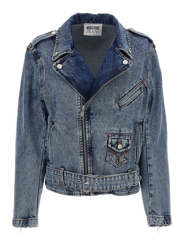 LOVE MOSCHINO: デニムジャケット online - デニムジャケット - ライトブルー