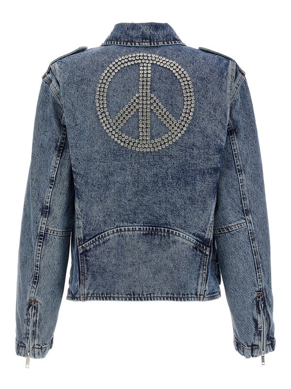 The Best Shops LOVE MOSCHINO: デニムジャケット - デニムジャケット - ライトブルー