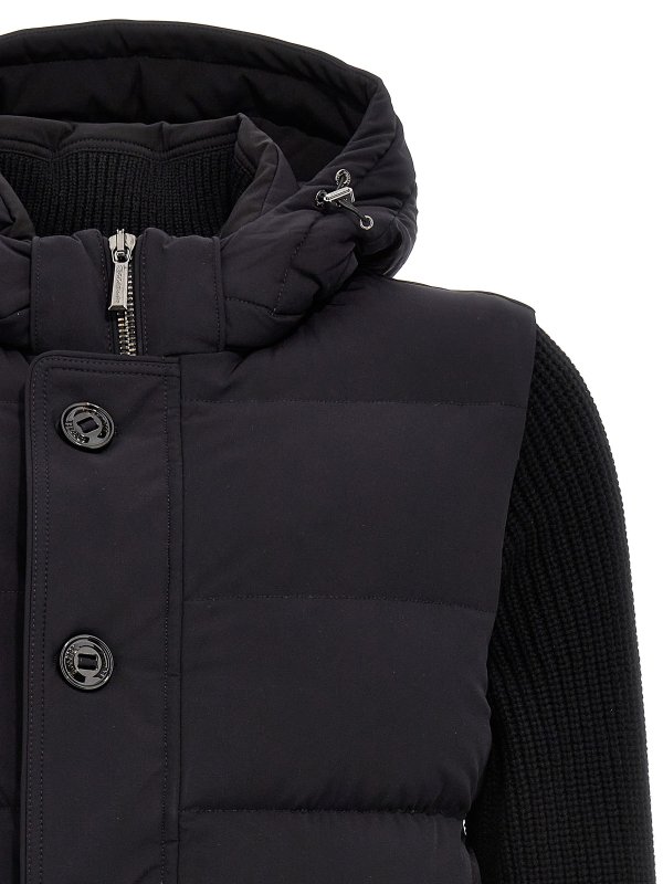 ダウンジャケット - ブルー shop online: MOORER