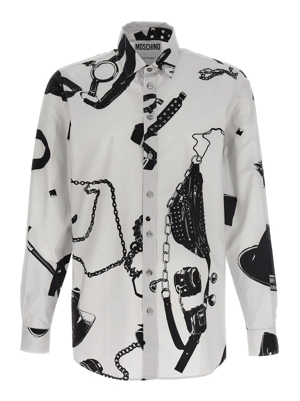 MOSCHINO: シャツ - シャツ - グレー