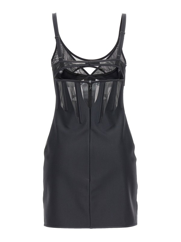 MUGLER: Robe longueur genou online - Robe Au Genou - Noir