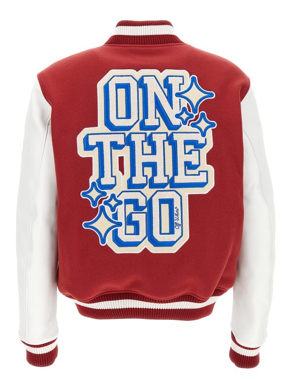 OFF-WHITE: Bomberjacken online - Bomberjacke - Rot