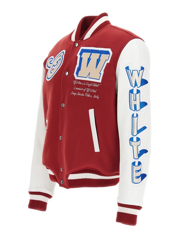 The Best Shops OFF-WHITE: Bomberjacken - Bomberjacke - Rot