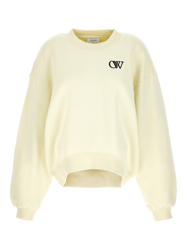 OFF-WHITE: Sweatshirts & Sweaters - flock ow sweatshirt