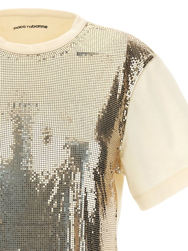 The Best Shops PACO RABANNE: Tops & Tank tops - Metal sequin top