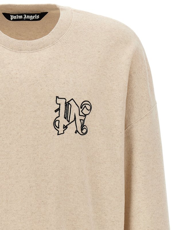 The Best Shops Palm Angels: shirts - Pa monogram sweatshirt
