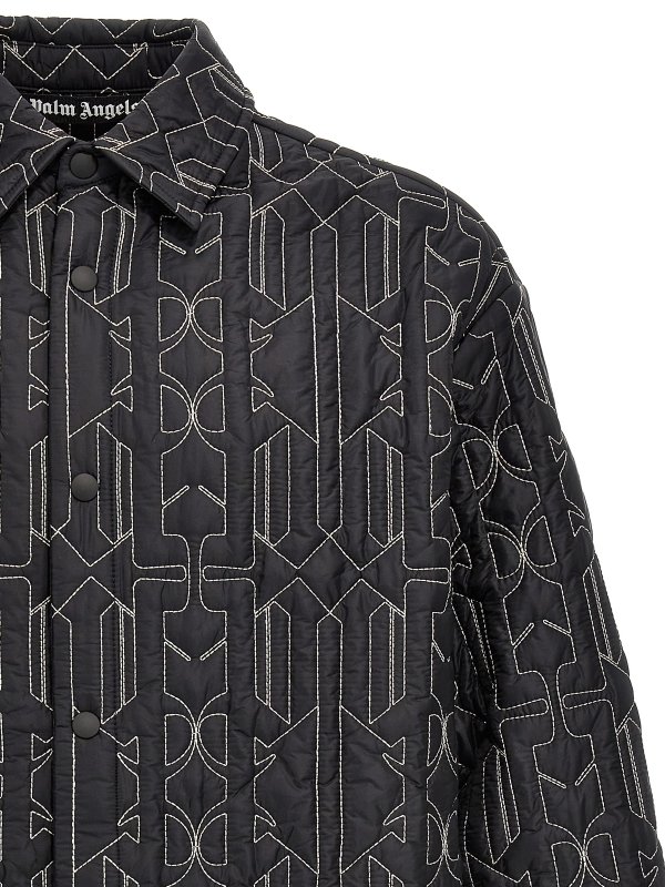 The Best Shops Palm Angels: shirts - All monogram jacket