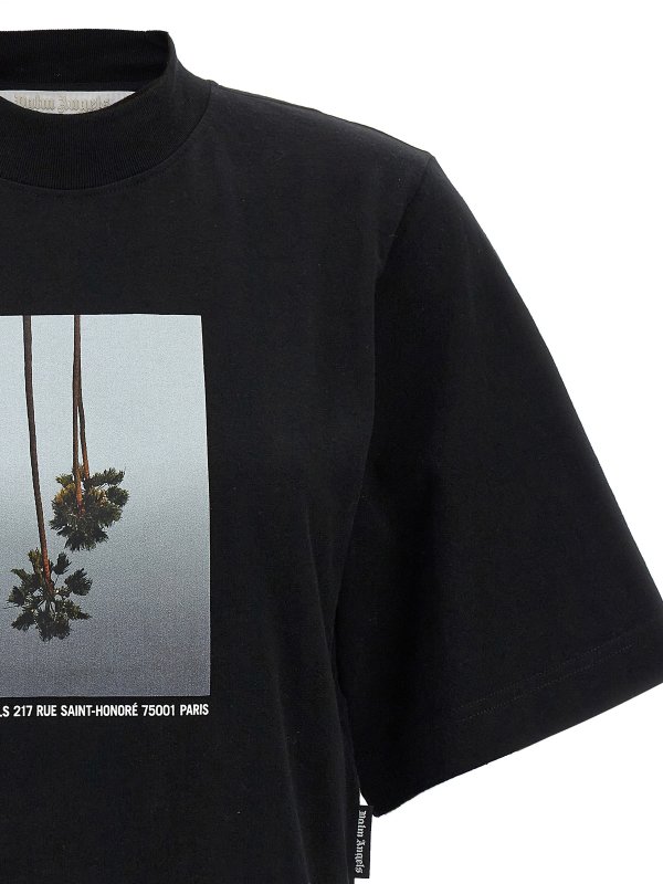 The Best Shops Palm Angels: Camisetas - Camiseta - Negro