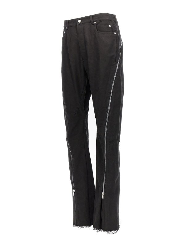 The Best Shops RICK OWENS: ストレートジーンズ - ストレートジーンズ - 黒