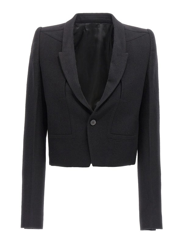 RICK OWENS: Blazer - Blazer - Negro