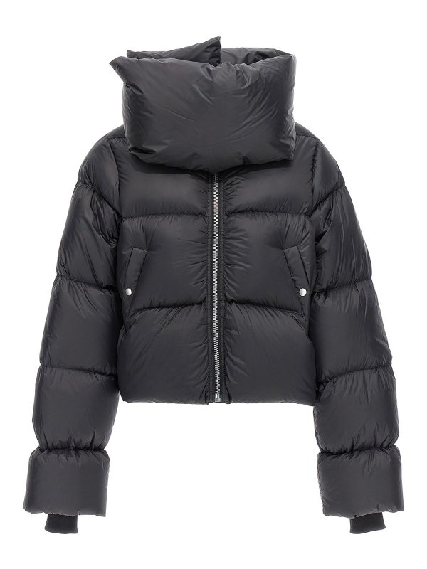 RICK OWENS: Kurze Daunenjacken - Daunenjacke - Schwarz