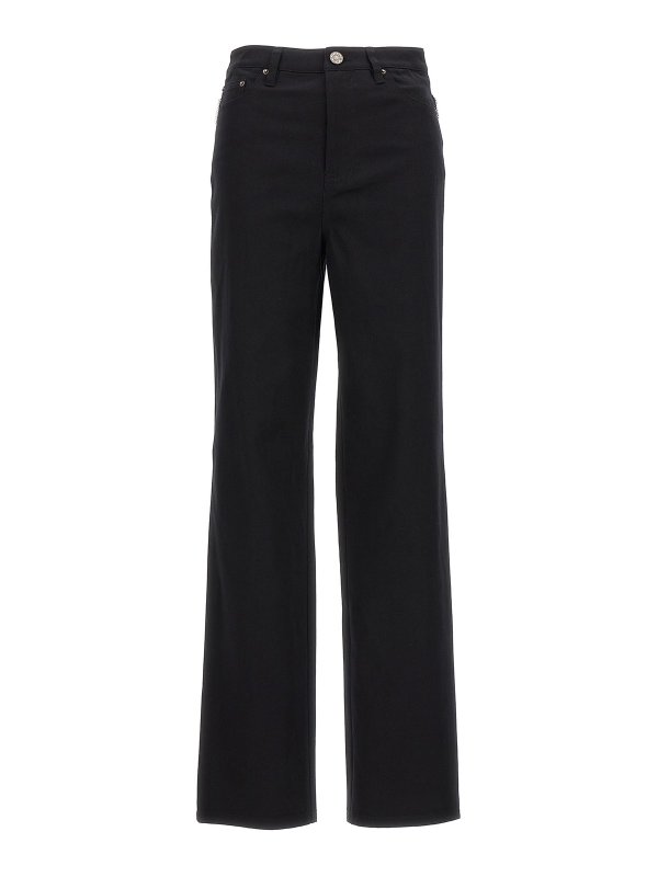 ROTATE Birger Christensen: straight leg jeans - Jeans twill high rise