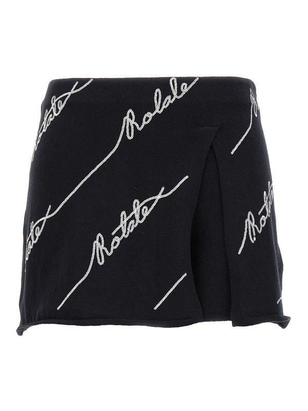 ROTATE Birger Christensen: Suéteres con cuello pico - Suéter Cuello Redondo - Blanco