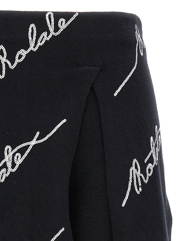 The Best Shops ROTATE Birger Christensen: Suéteres con cuello pico - Suéter Cuello Redondo - Blanco