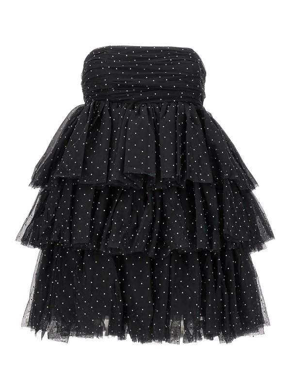 ROTATE Birger Christensen: ニーレングスドレス - 膝丈ドレス - 黒