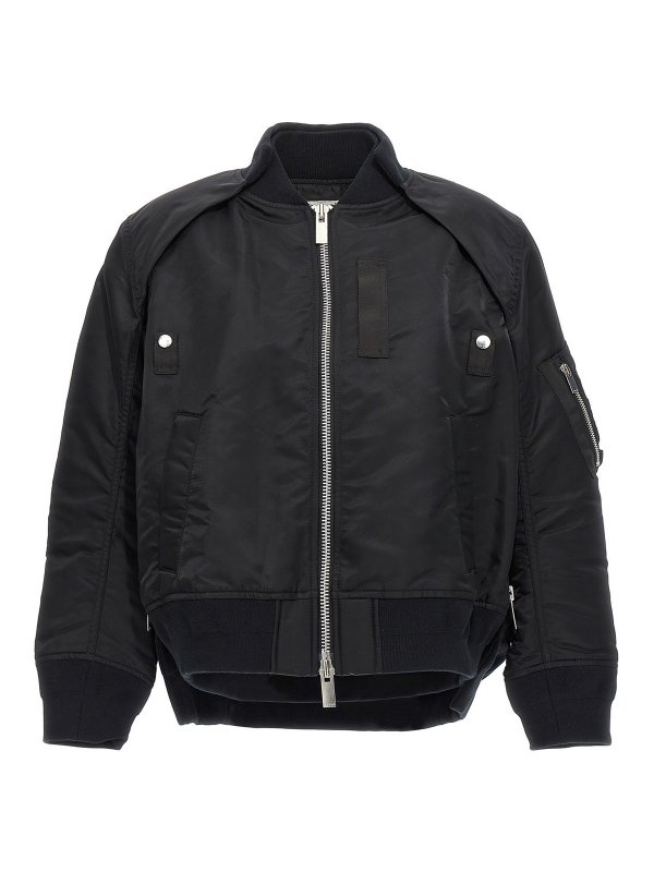 Sacai: bombers - Nylon bomber jacket