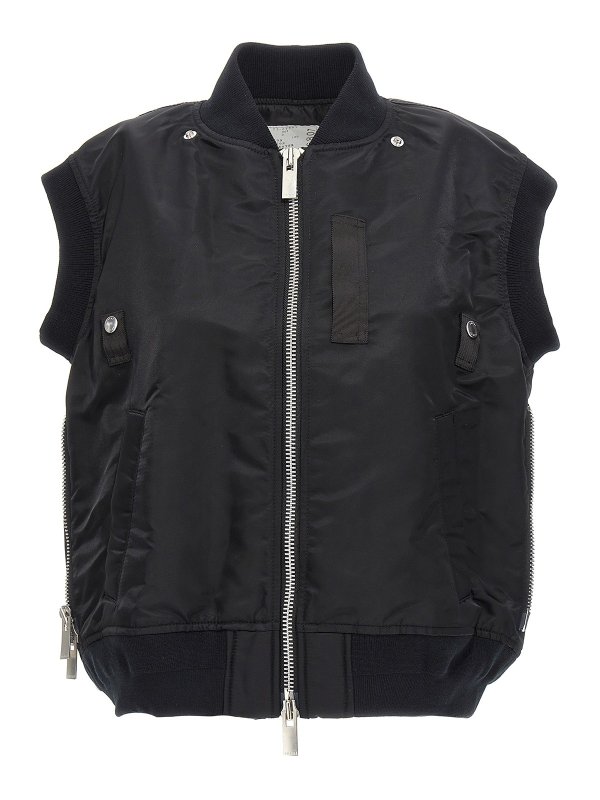 Sacai: bombers online - Nylon bomber jacket