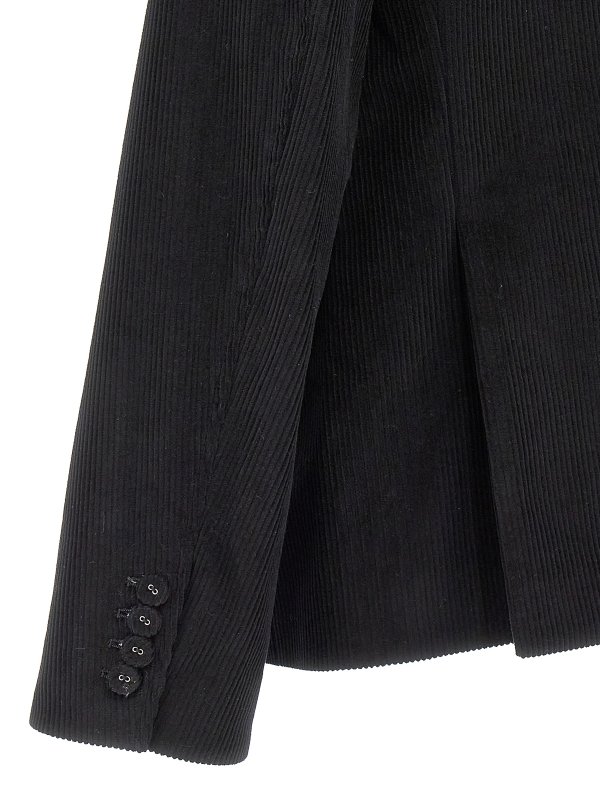 Corduroy blazer jacket shop online: THOM BROWNE