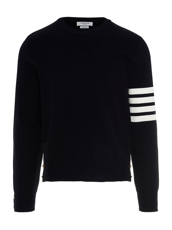 THOM BROWNE: クルーネック online - クルーネック - ブルー