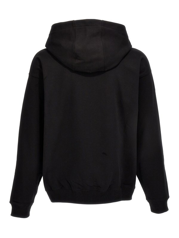 VERSACE: Sweatshirts & Sweaters online - Embroidered logo hoodie