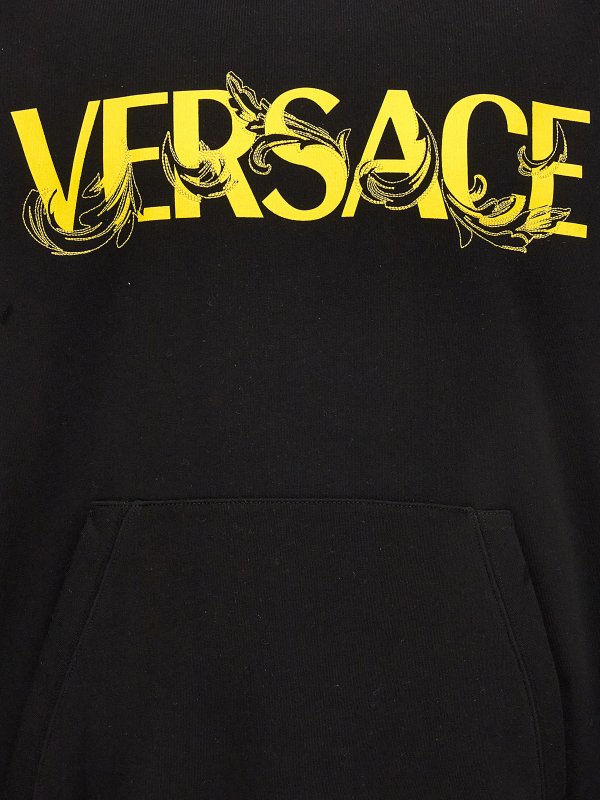 Embroidered logo hoodie shop online: VERSACE