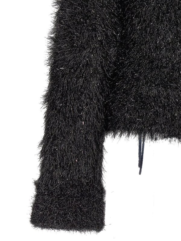 Cut-out lurex sweater shop online: VICTORIA BECKHAM