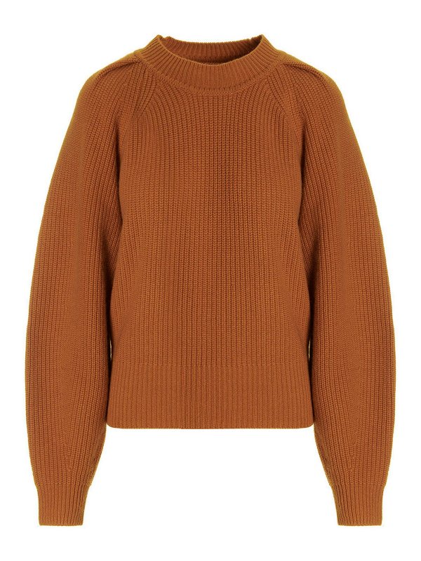 ISABEL MARANT: Pull col rond - Pull Col Rond - Orange