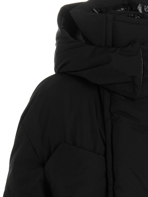 The Best Shops Sacai: padded jackets - Long hooded down jacket