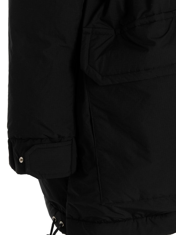 Long hooded down jacket shop online: Sacai