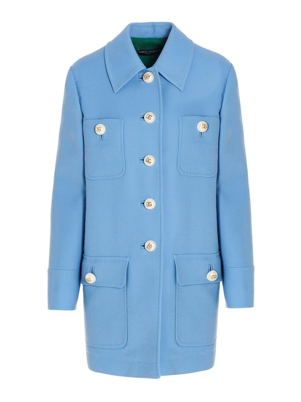 DOLCE & GABBANA: shirts - Double-breasted wool coat