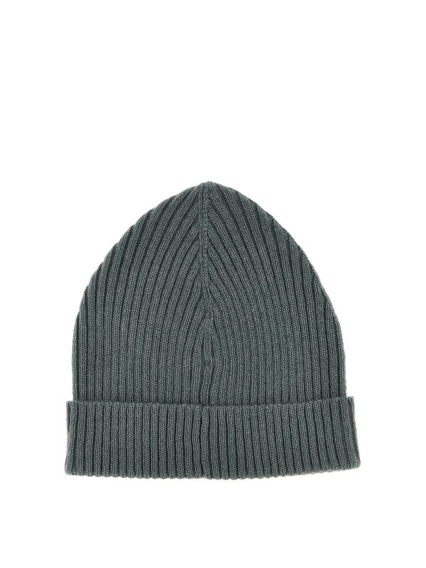 BRIONI: hats & caps online - English ribbed beanie