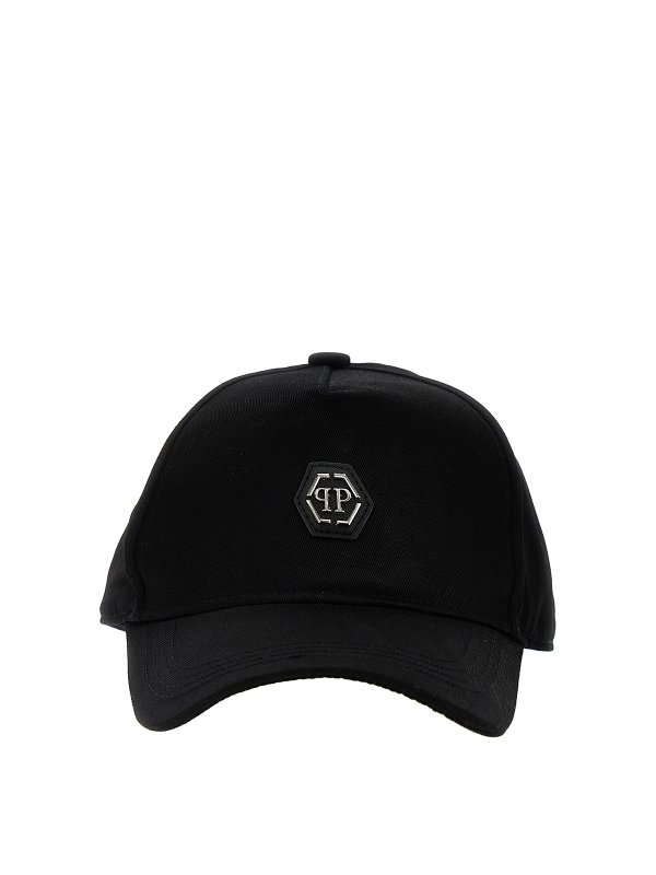 PHILIPP PLEIN: hats & caps - Logo plaque cap