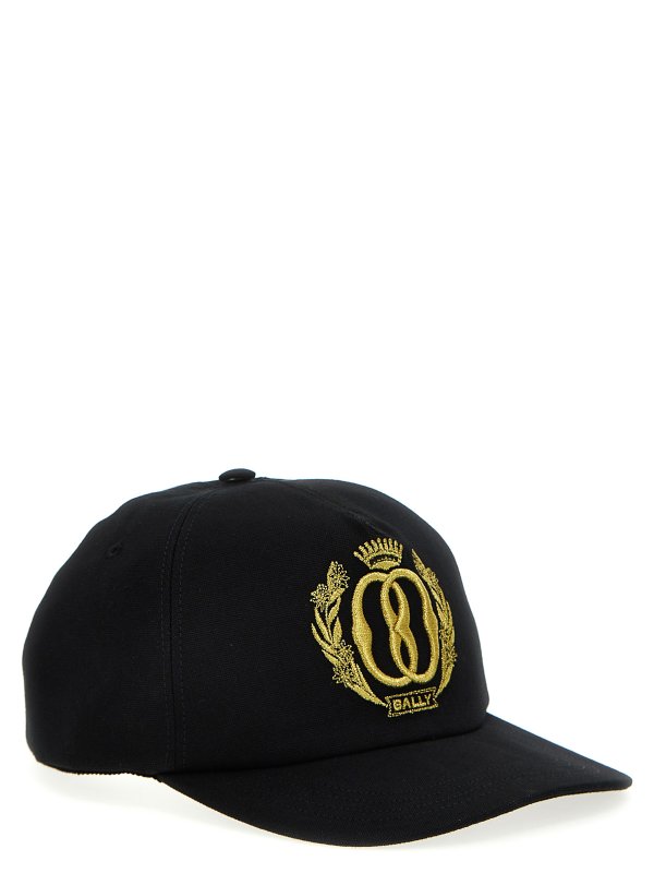 BALLY: cappelli online - Cappello con logo ricamato