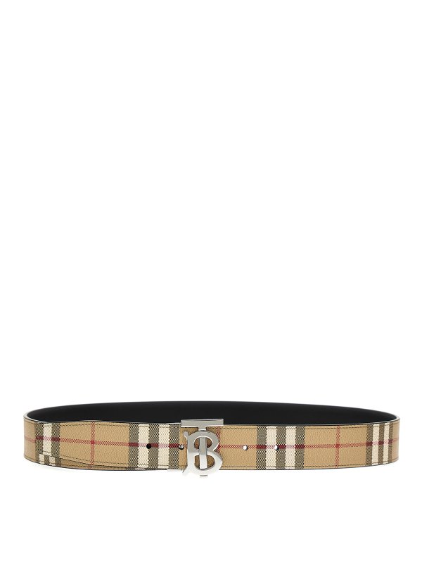 BURBERRY: belts - Check belt
