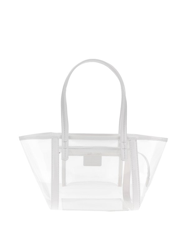 BY FAR: Handtaschen - Shopper - Weiß