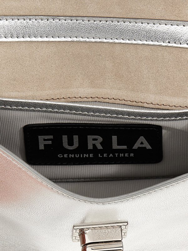 Schultertasche - Silber shop online: FURLA