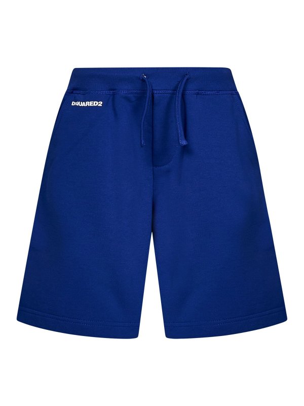 DSQUARED2: トラウザーショーツ - ショートパンツ - ブルー